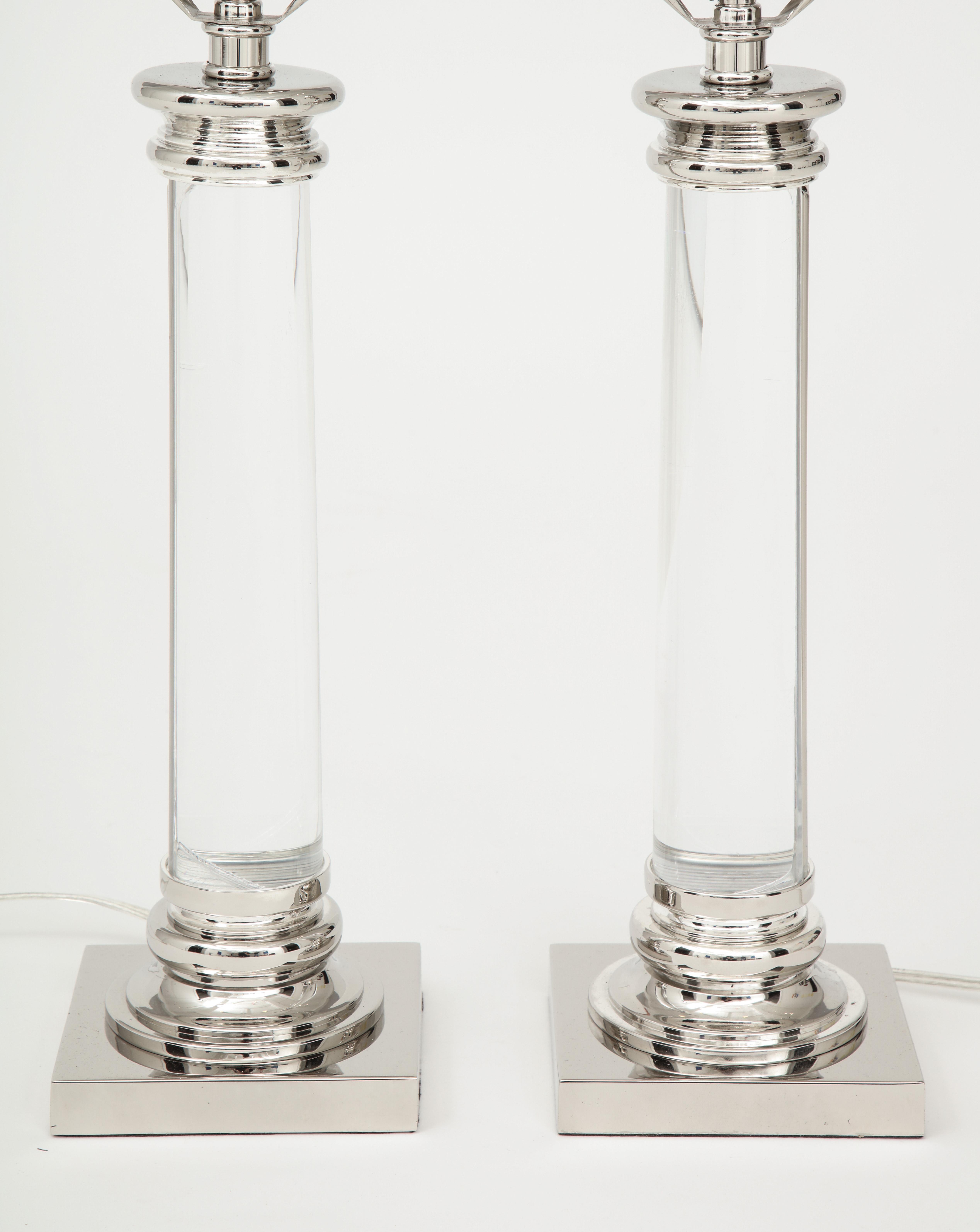Frederick Cooper Glass Column Lamps 1