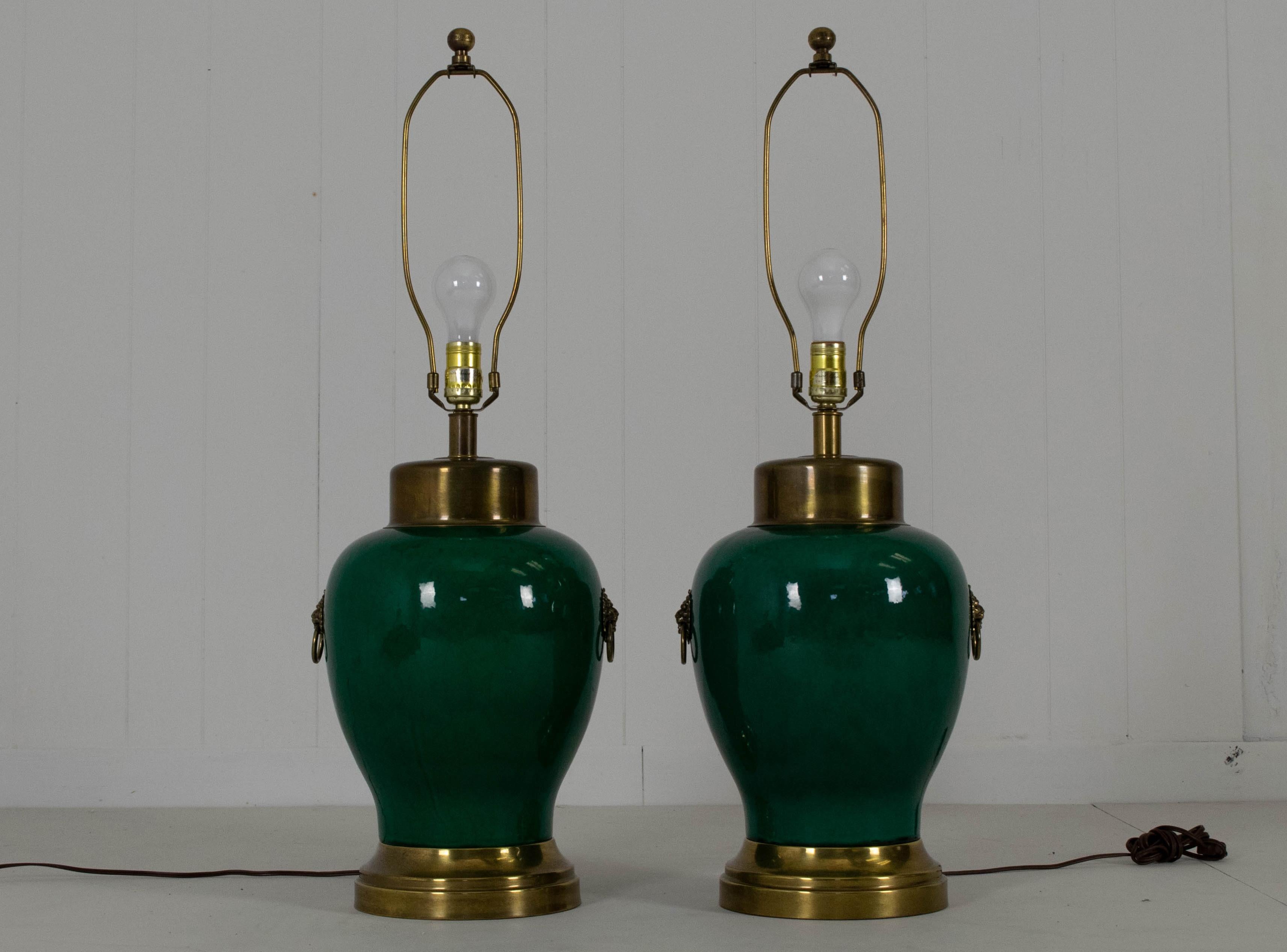 Frederick Cooper, USA circa 1955
Ceramic table lamp pair
Measures: 10