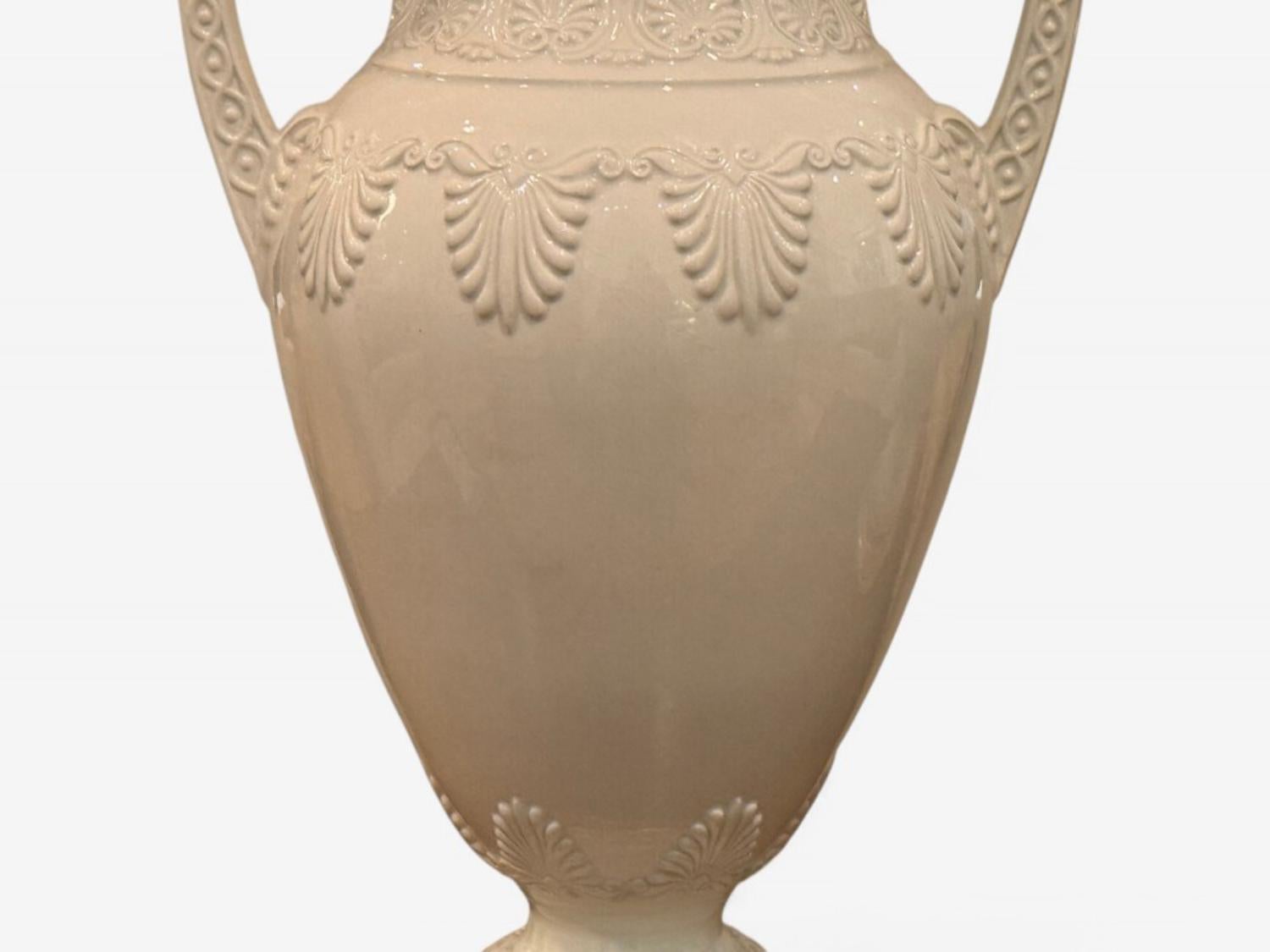 Porcelaine Frederick Cooper, Lenox, style néoclassique, porcelaine blanche, lampes de bureau, années 1980 en vente