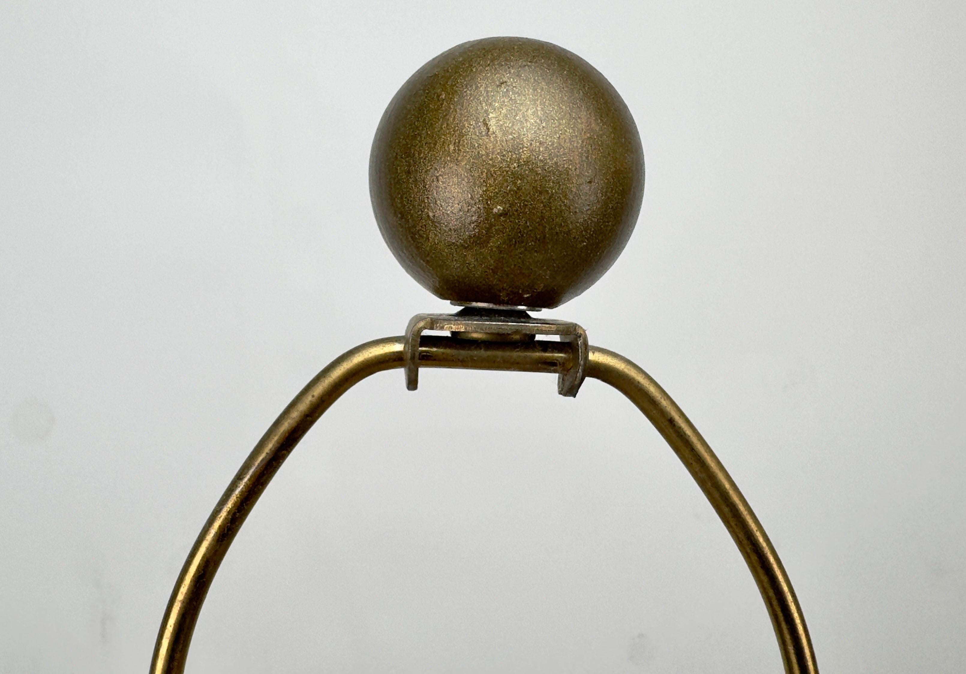 Lampada da tavolo Frederick Cooper Mid Century Modern Ginger Jar Gold & Black, una coppia in vendita 6