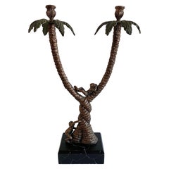 Chandelier singe en bronze de la collection Safari de Frederick Cooper