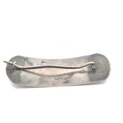 Barrette Art déco Frederick Davis en argent sterling
