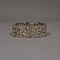 Frederick Davis Silver Bracelet with Pre-Hispanic Style Links