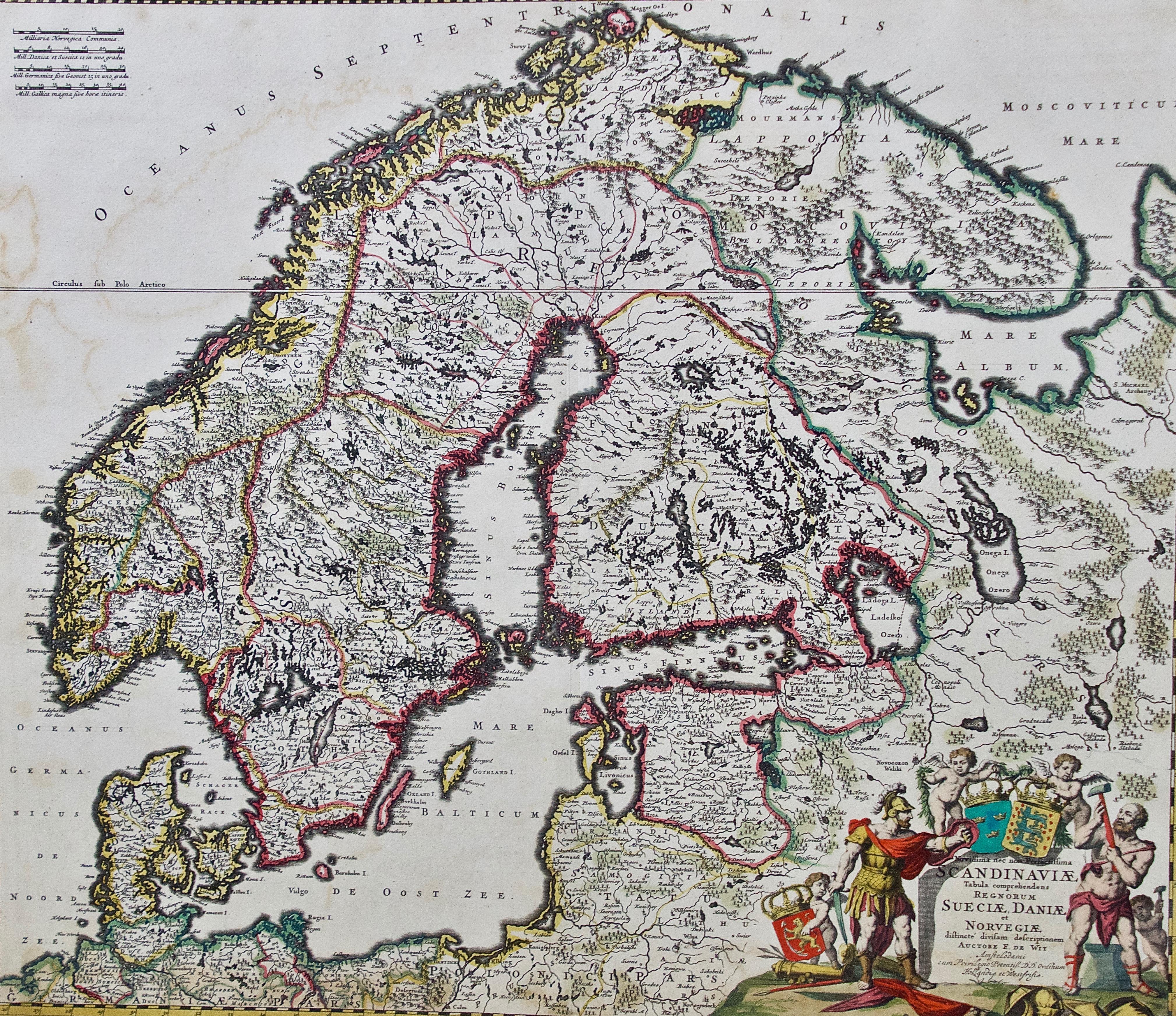 medieval map of scandinavia