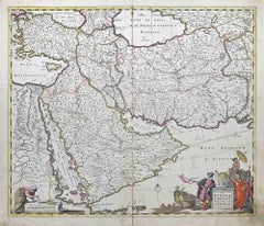 Antique Nova Persiae, Armeniae, Natoliae et Ara.. - Etching by Frederick de Wit - 1680ca