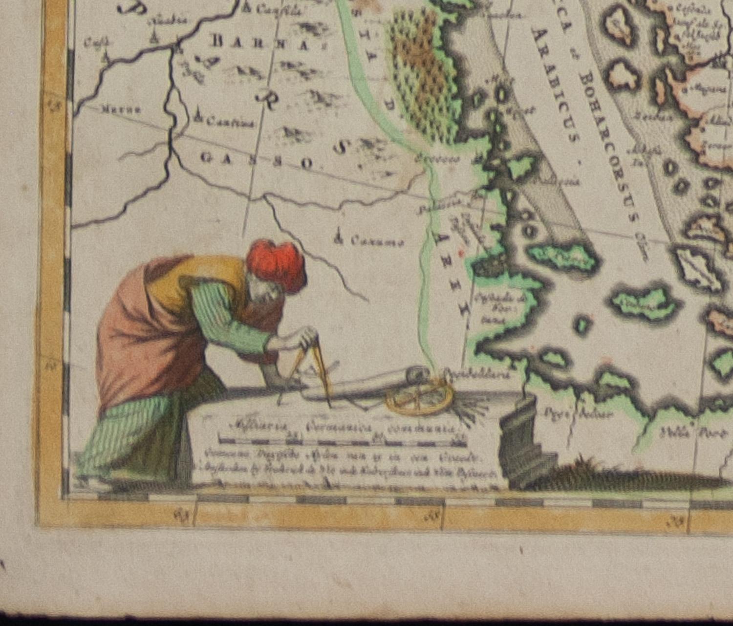  Persiae, Armeniae, Natoliae et Arabiae Descriptio per Frederick deWit 1666 map - Realist Print by Frederick DeWit