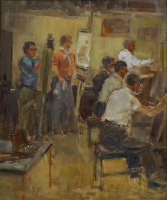 Frederick Donald Blake (1908-1997) - Camberwell School Oil, The Art Class