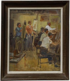 Frederick Donald Blake (1908-1997) - Camberwell School Oil, The Art Class