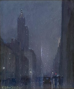 New York City Street Scene at Night