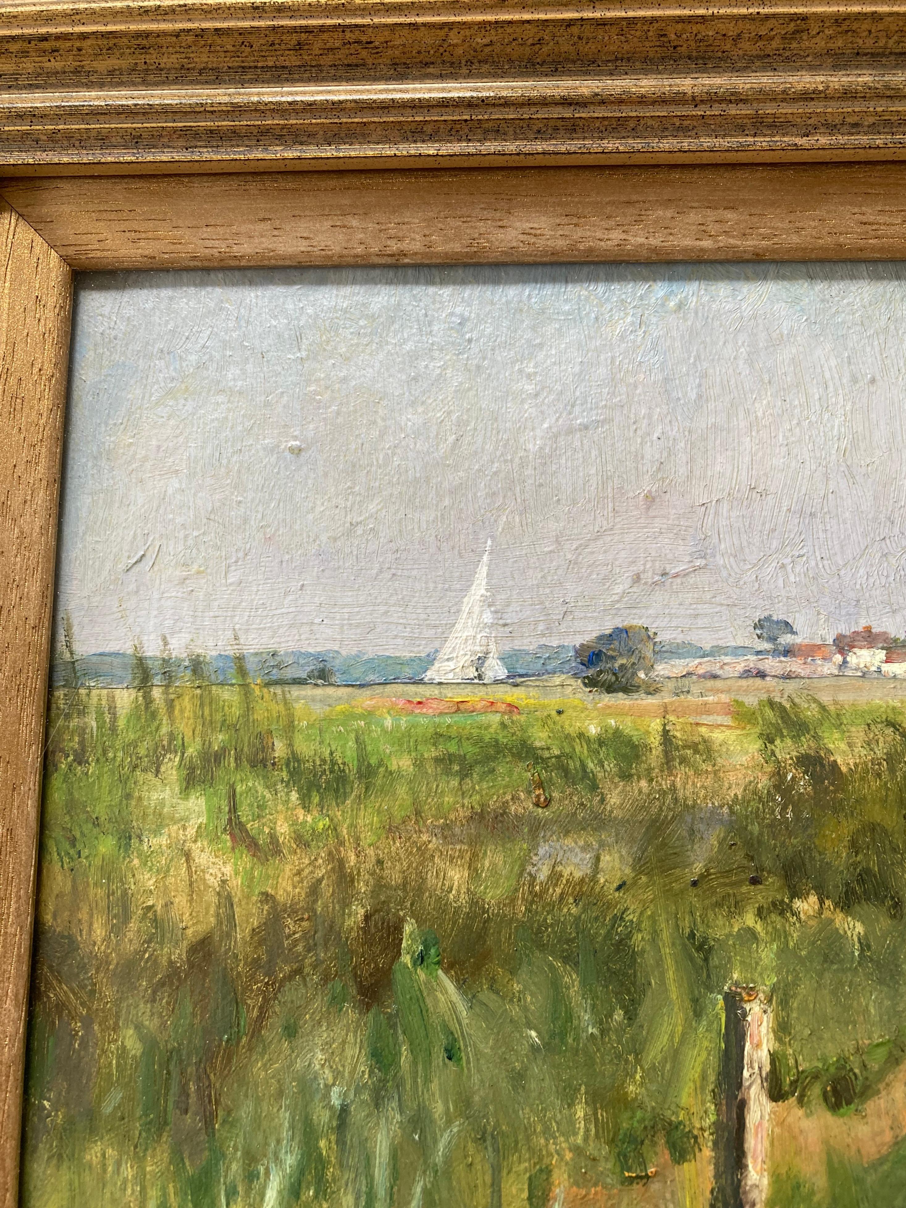 Peinture impressionniste de Cotman représentant des canards dans les larges Norfolk en vente 1