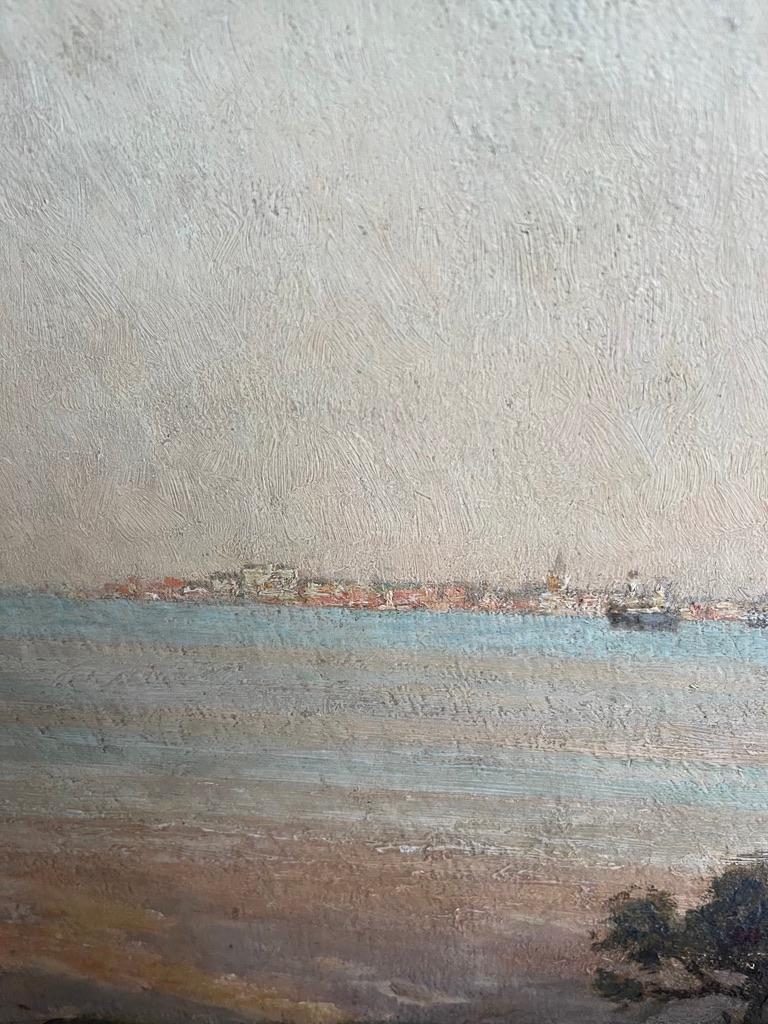 Frederick George Cotman Dipinto a olio impressionista Paesaggio fluviale del Suffolk in vendita 5