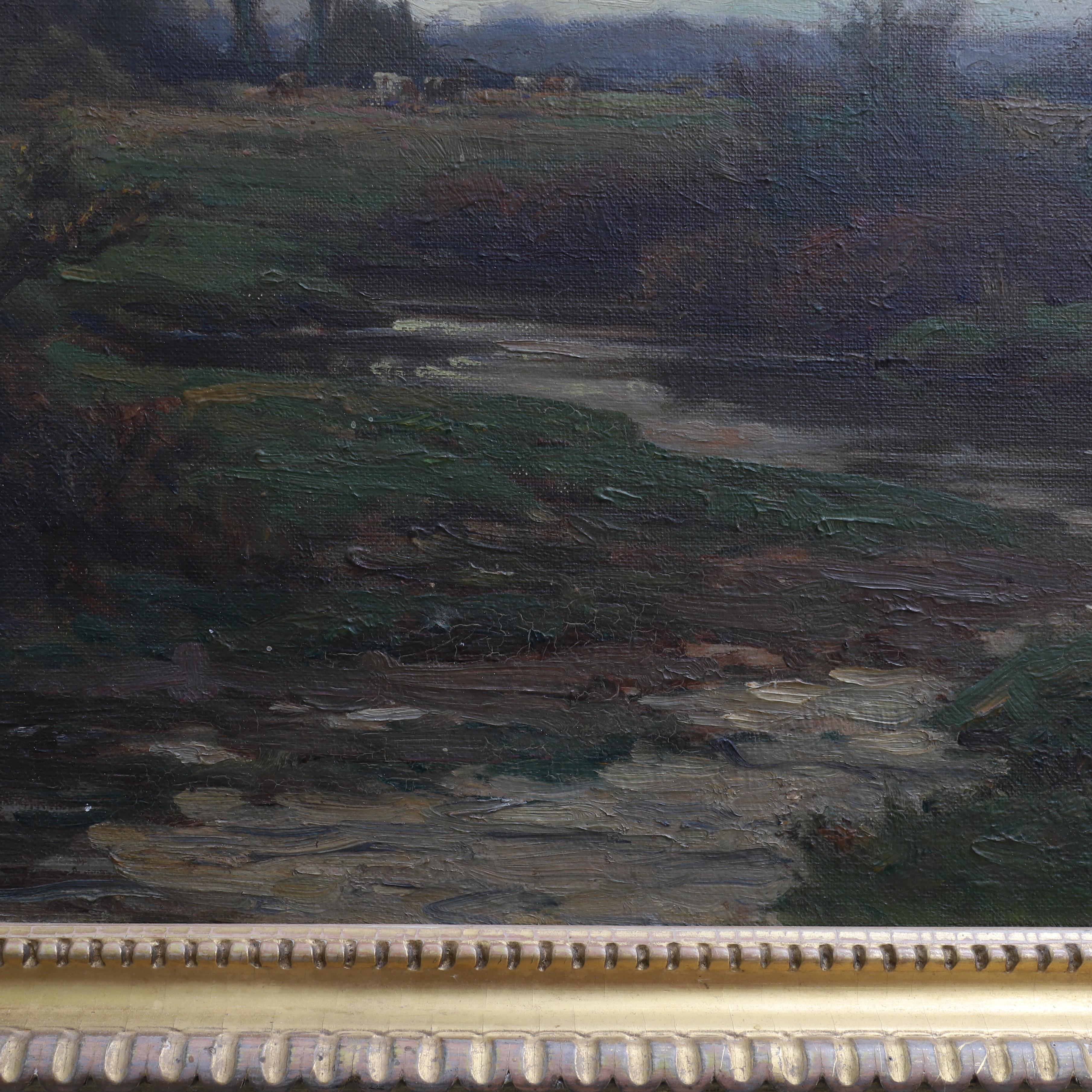 Waldlandschaft des Neuen  (Englische Schule), Painting, von Frederick Golden Short 