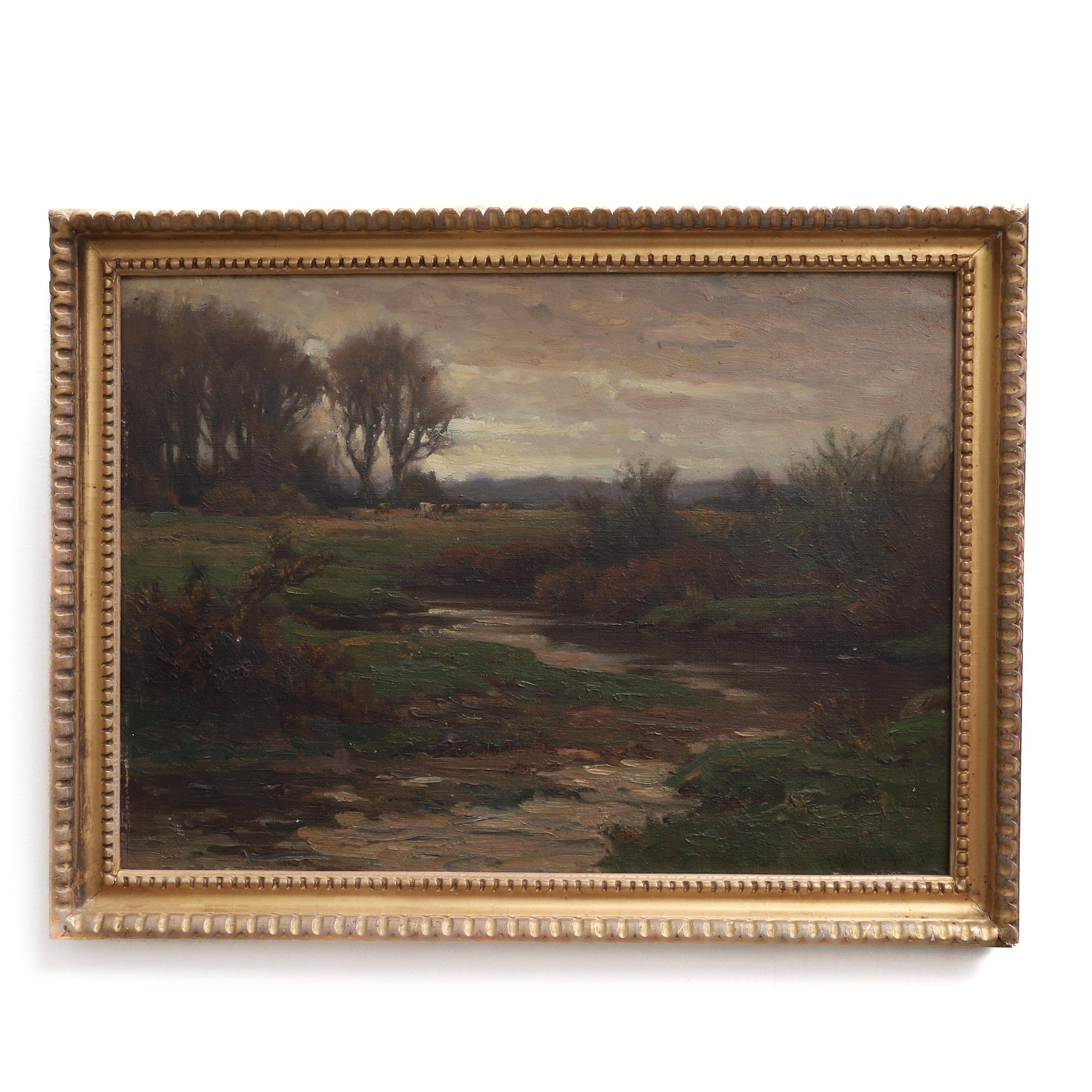 Landscape Painting Frederick Golden Short  - Paysage de la Nouvelle Forest 