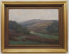 (1863-1936) English Impressionist signiert Ölgemälde NEW FOREST HAMPSHIRE
