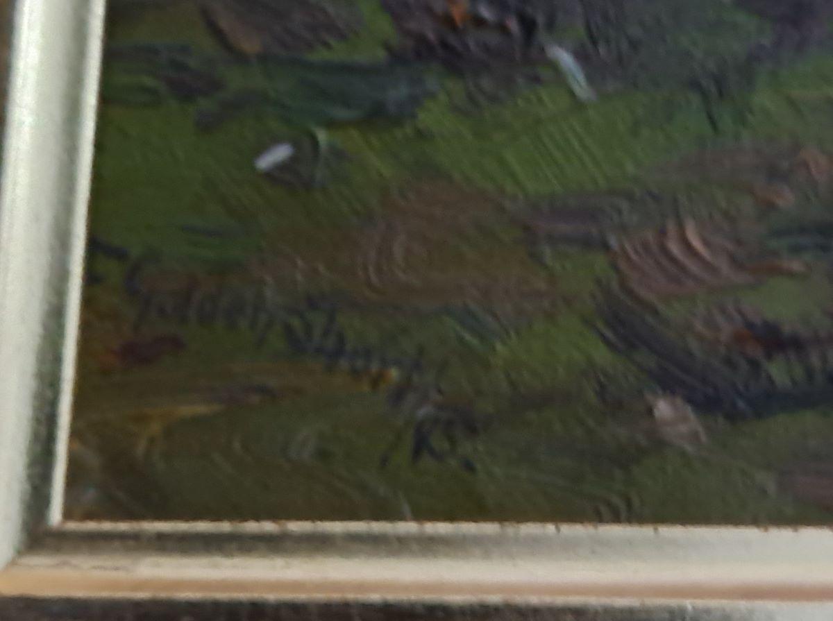 New Forest, Hampshire, 19th century, landscape oil, by Frederick Golden Short For Sale 2