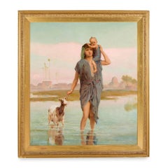 Large Figurative Orientalist Oil Painting by Frederick Goodall