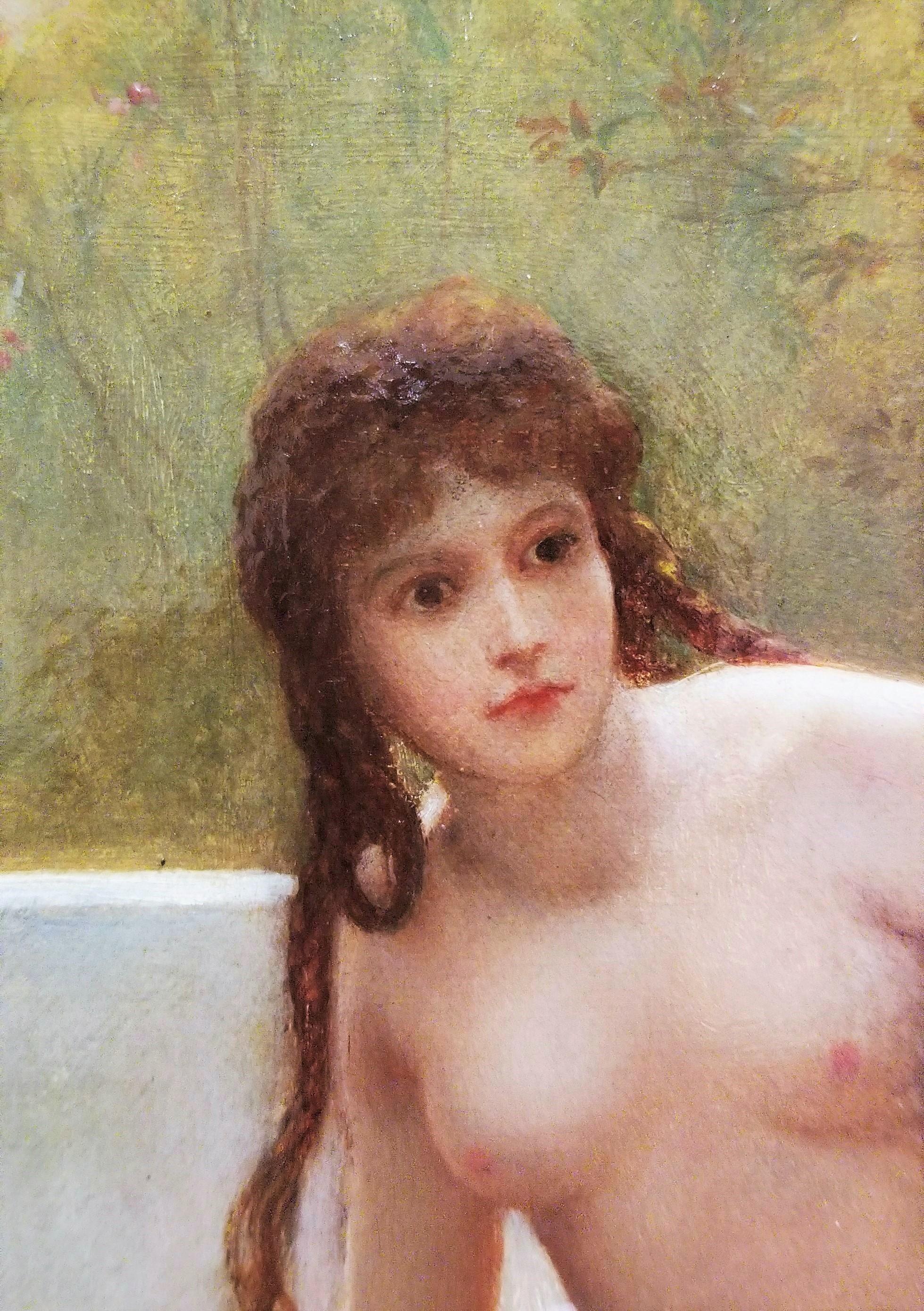 Susannah (Without the Elders) /// Old Masters British Nude Bath histoire biblique en vente 6