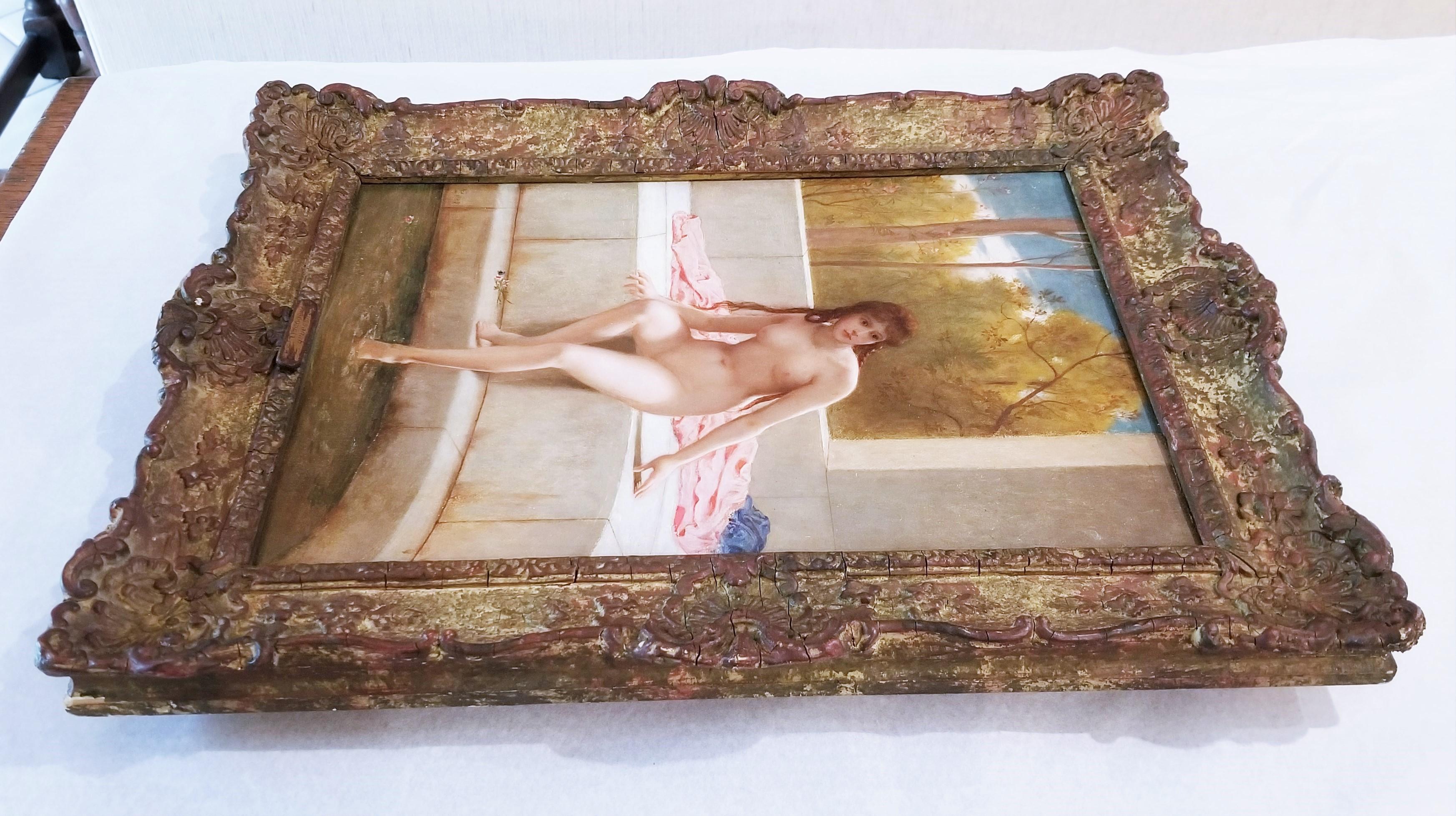 Susannah (Without the Elders) /// Old Masters British Nude Bath Biblical Story For Sale 12