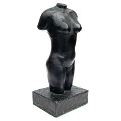 Vintage Frederick Hart Bronze Nude Female Bust Sculpture Artist Proof 1 of 1 