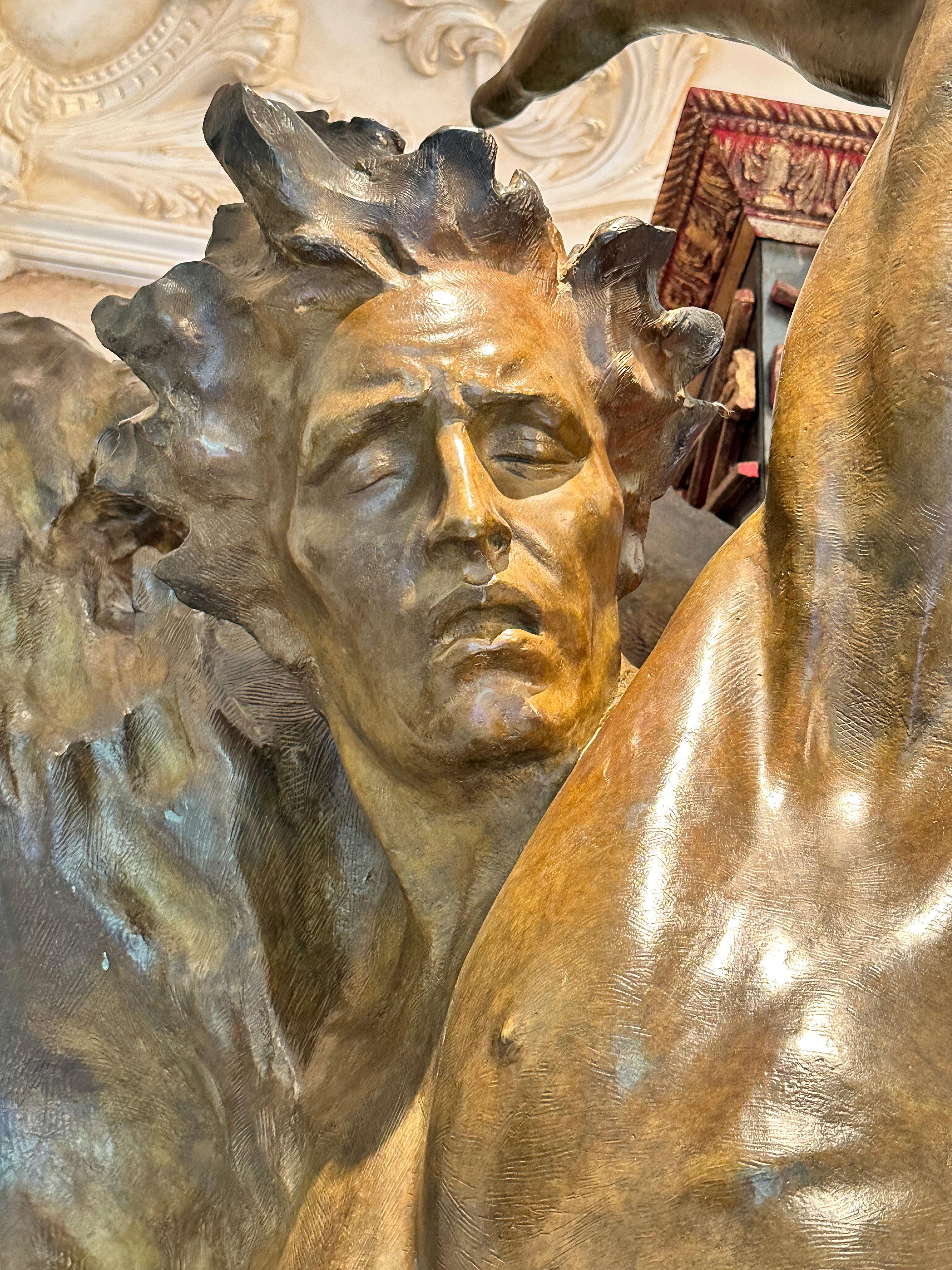 „Ex Nihilo Figure 4“, Frederick Hart, Bronzeskulptur, figurativer Mann im Angebot 2