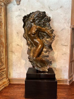 "Ex Nihilo Figura 2", Frederick Hart, Escultura de bronce, Figurativa, Tradicional