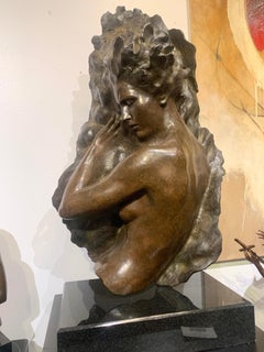 "Ex Nihilo Fragment 6", Frederick Hart, Figurative Bronze Sculpture, 39X23X12 in
