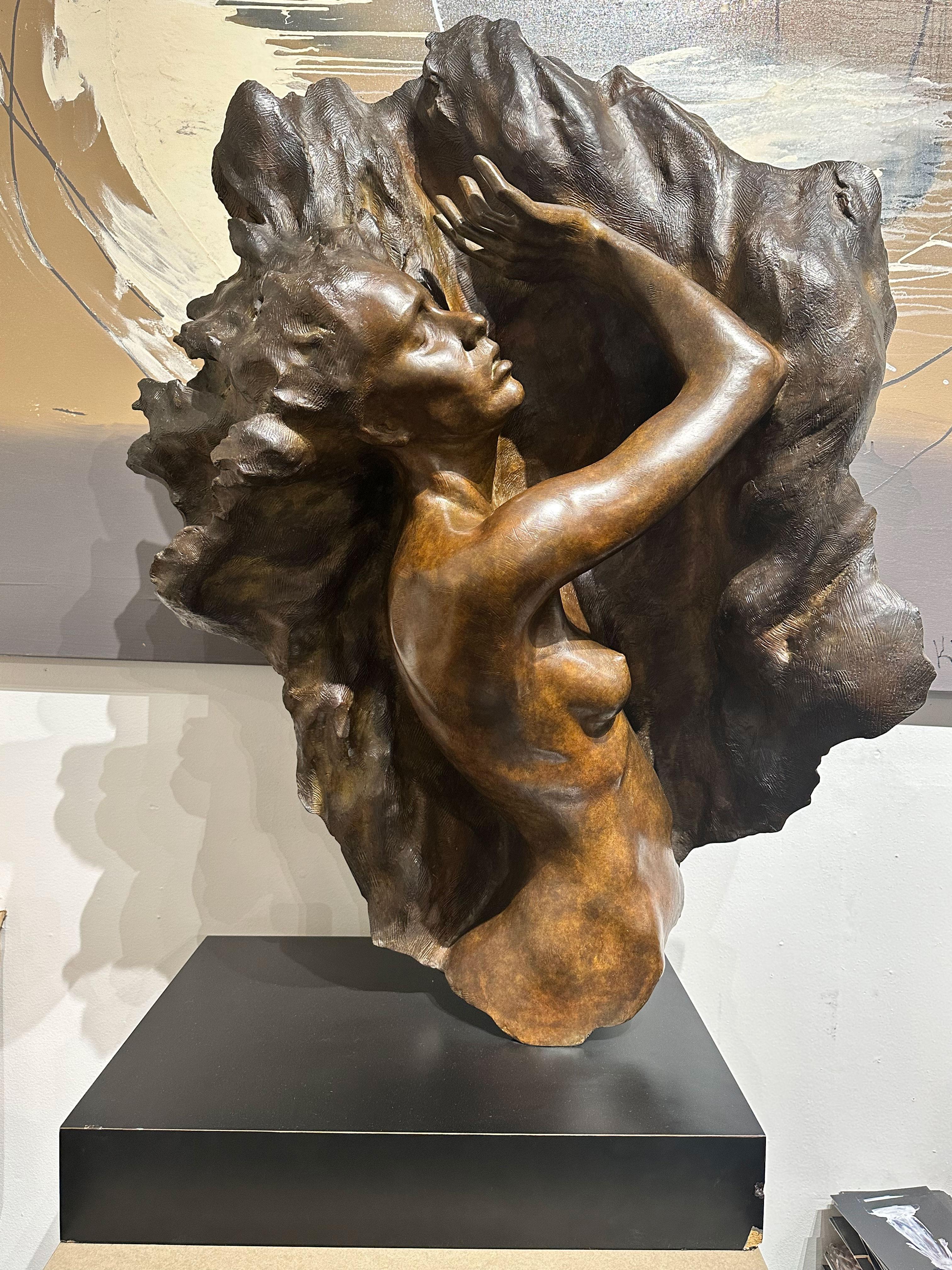 „Ex Nihilo Fragment 7“, Frederick Hart, Bronzeskulptur, Frauenfigur im Angebot 1