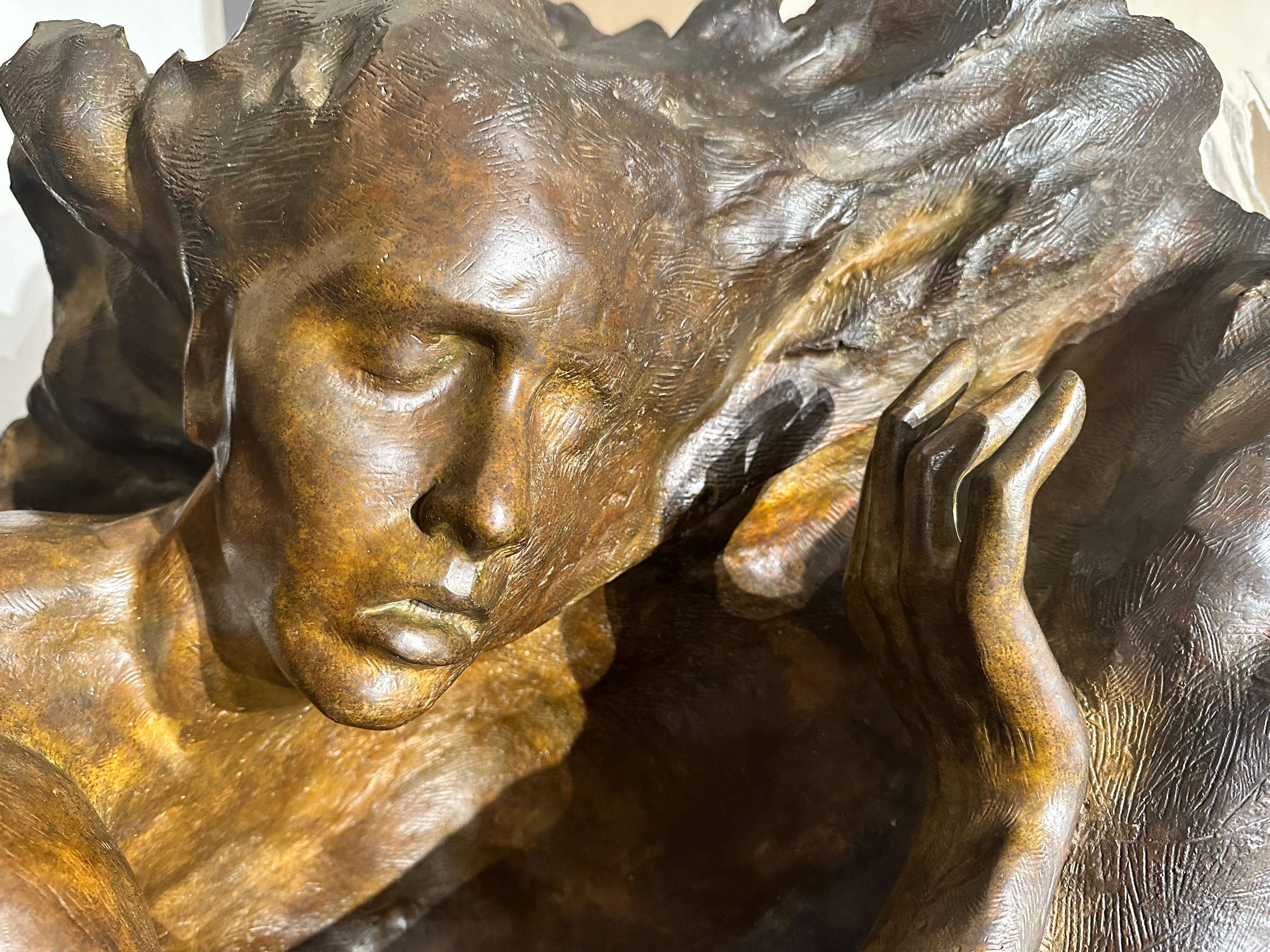 „Ex Nihilo Fragment 7“, Frederick Hart, Bronzeskulptur, Frauenfigur im Angebot 2