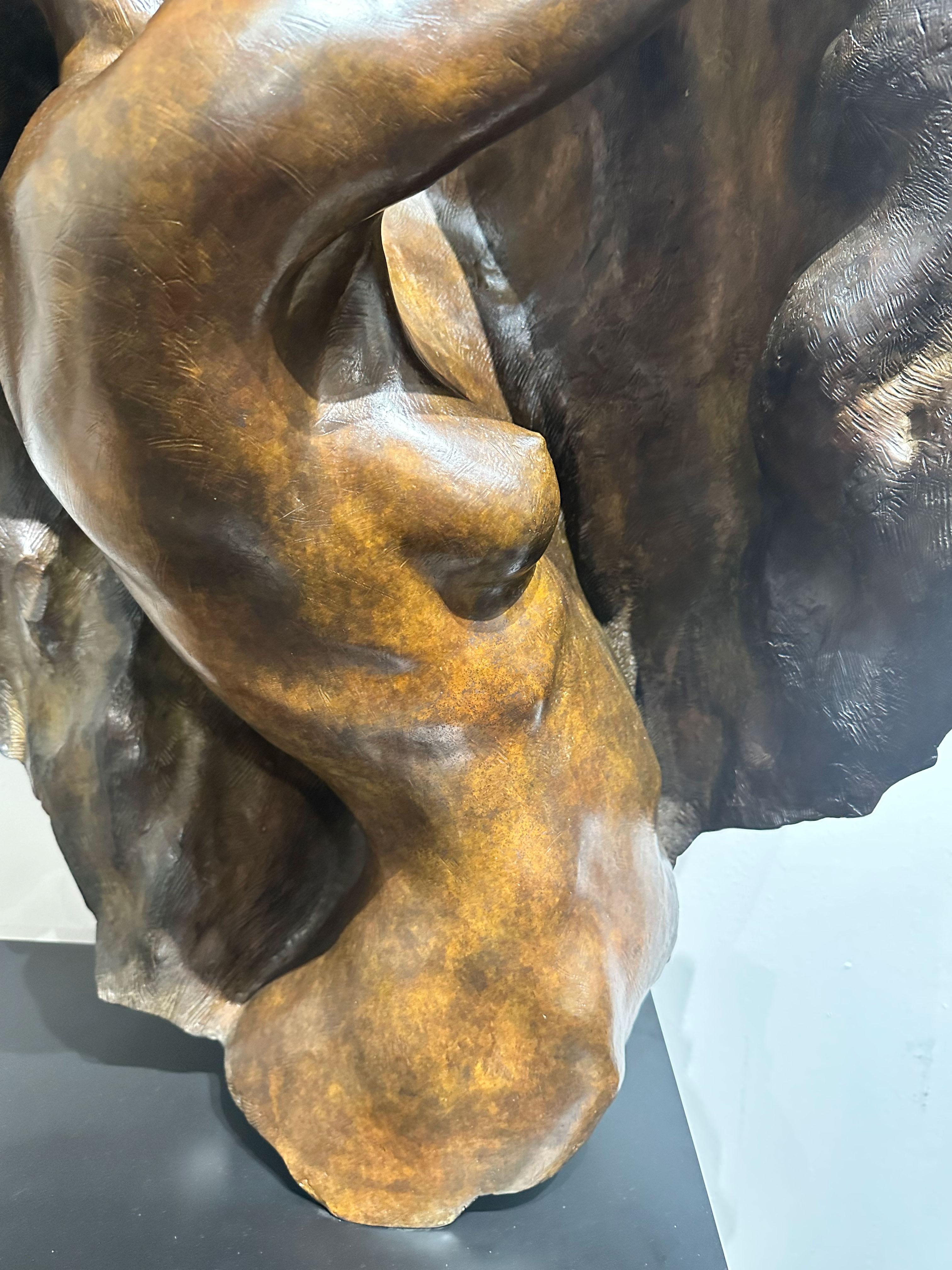 „Ex Nihilo Fragment 7“, Frederick Hart, Bronzeskulptur, Frauenfigur im Angebot 3
