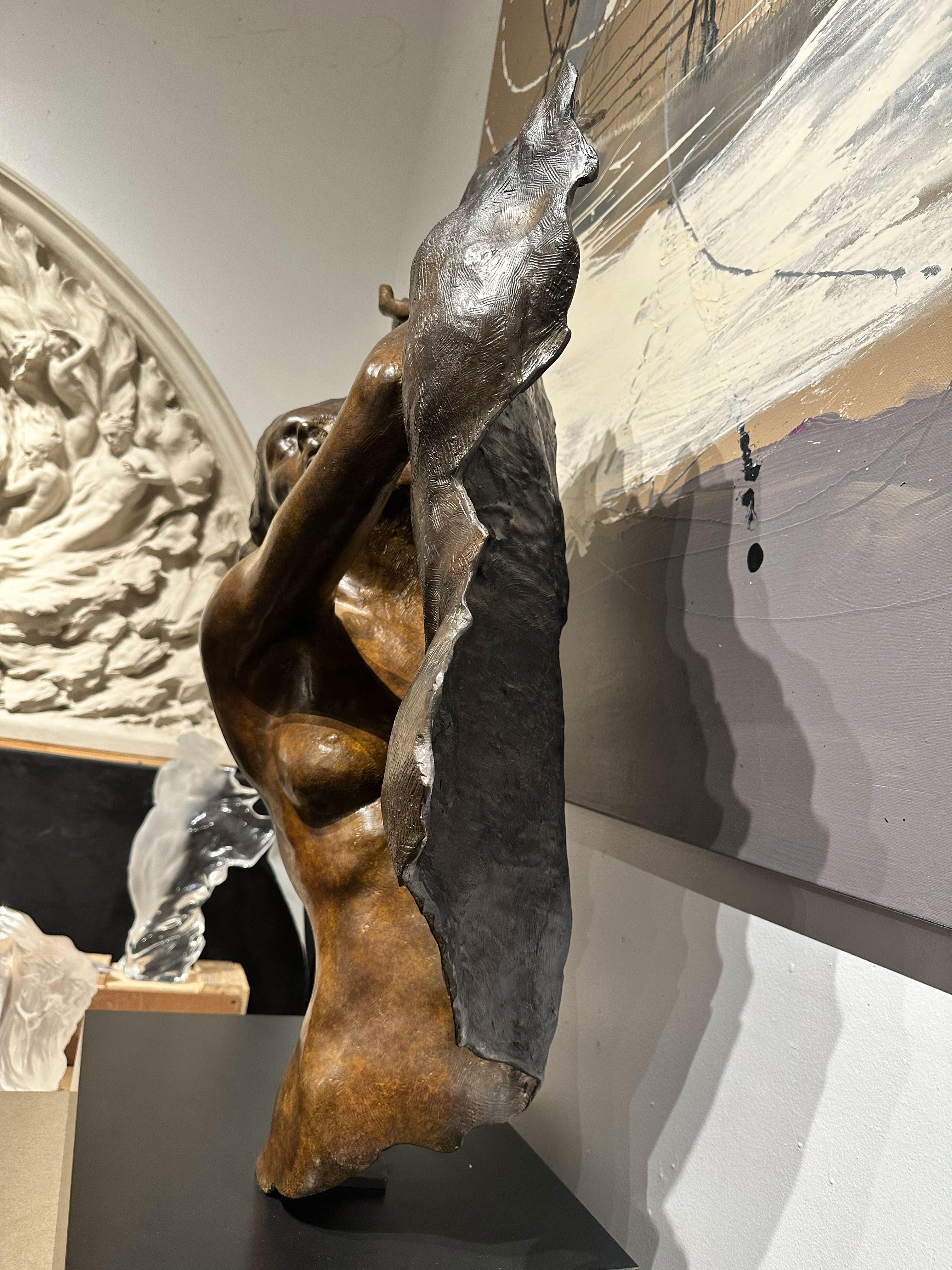 „Ex Nihilo Fragment 7“, Frederick Hart, Bronzeskulptur, Frauenfigur im Angebot 6