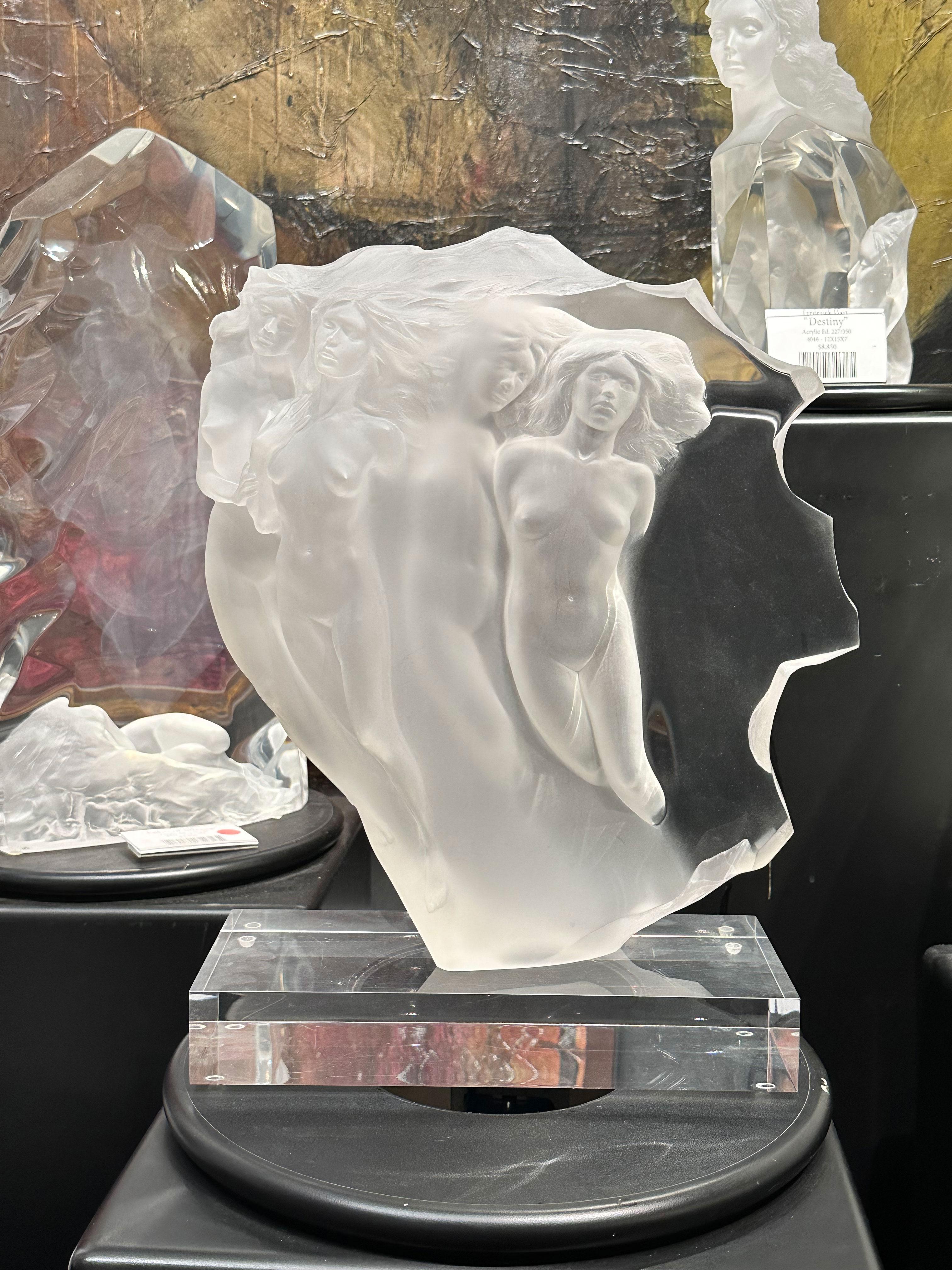 „Light Whispers“, Frederick Hart, Acryl-Skulptur, 17x12x5 Zoll, 182/350, weiß im Angebot 1