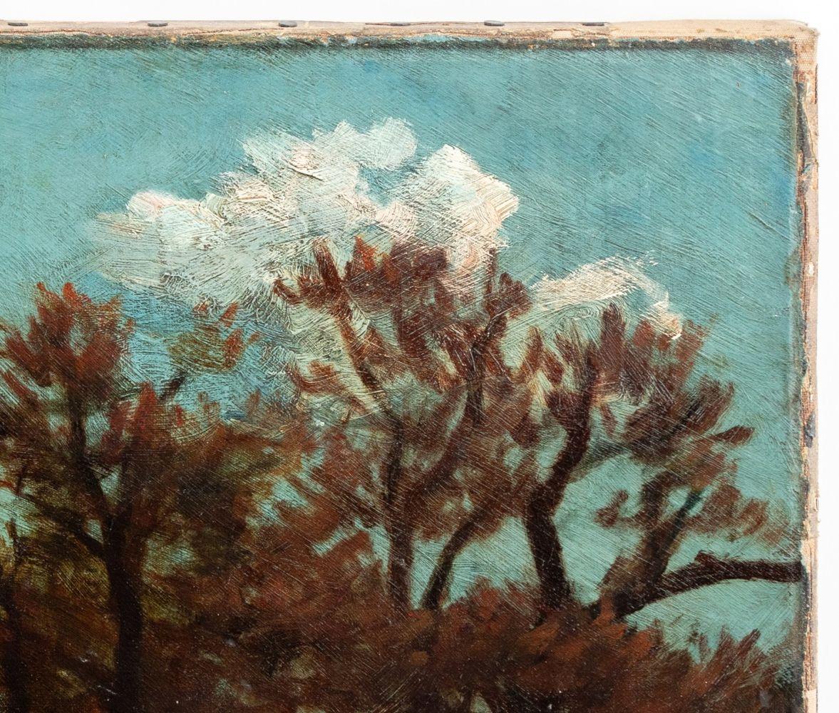 Herbstliche Landschaftsszene – Painting von Frederick Hatfield Clark