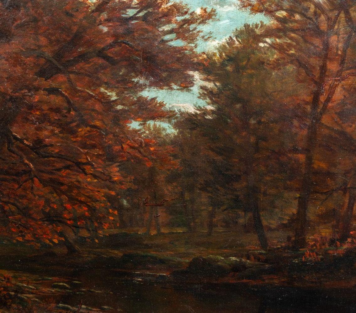 Herbstliche Landschaftsszene (Sonstige Kunststile), Painting, von Frederick Hatfield Clark