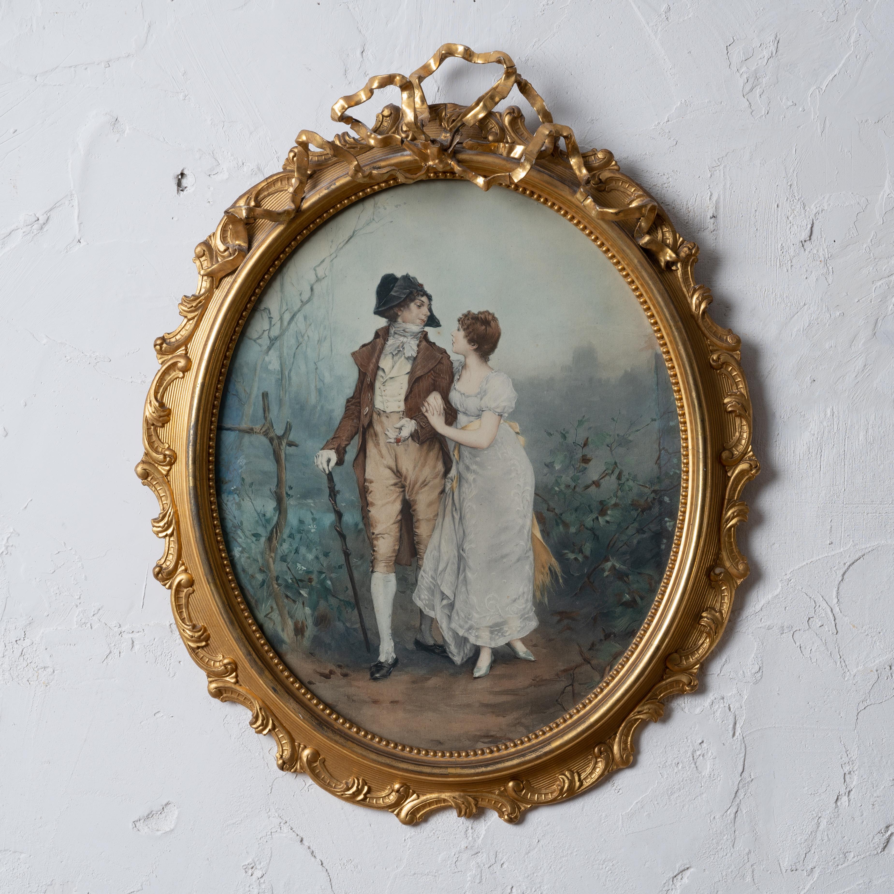 Frederik Hendrik Kaemmerer
(Dutch, 1839-1902) 


Courting scene mezzotint, circa 1880s.
McClees Galleries, Philadelphia label.

sight: 13 ½ by 16 ½ inches
frame: 18 ½ by 23 inches

