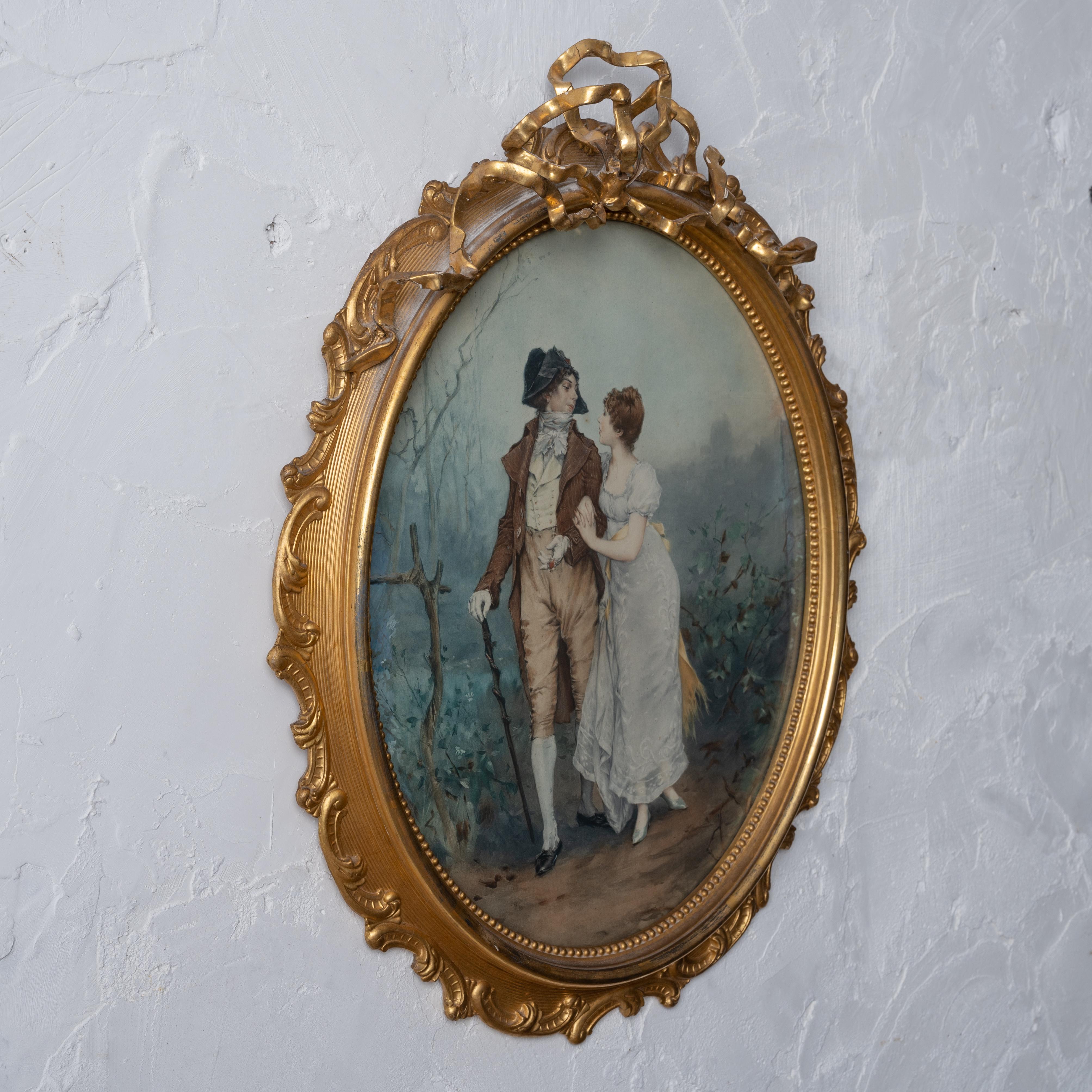 Dutch Frederick Hendrik Kaemmerer - Oval Mezzotint, c.1880s For Sale