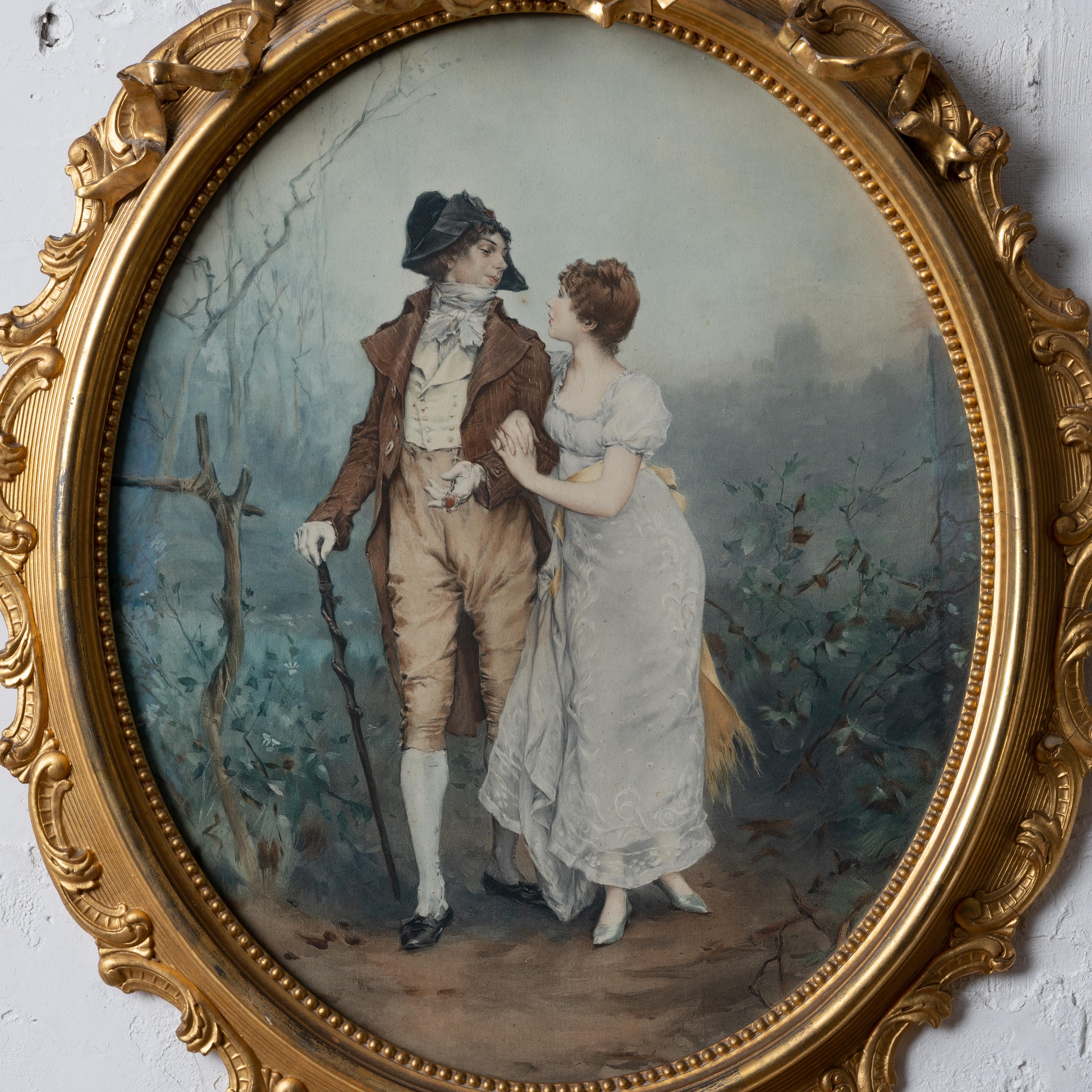Frederick Hendrik Kaemmerer - Oval Mezzotint, c.1880s In Good Condition For Sale In Savannah, GA