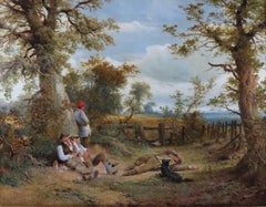 Oil Painting by Frederick Henry Henshaw "The Midday Rest"