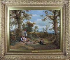 Oil Painting by Frederick Henry Henshaw "The Midday Rest"