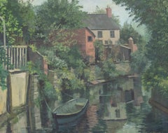 Vintage Frederick Henry Stonham (1924-2003) - 1958 Oil, On the Riverbank