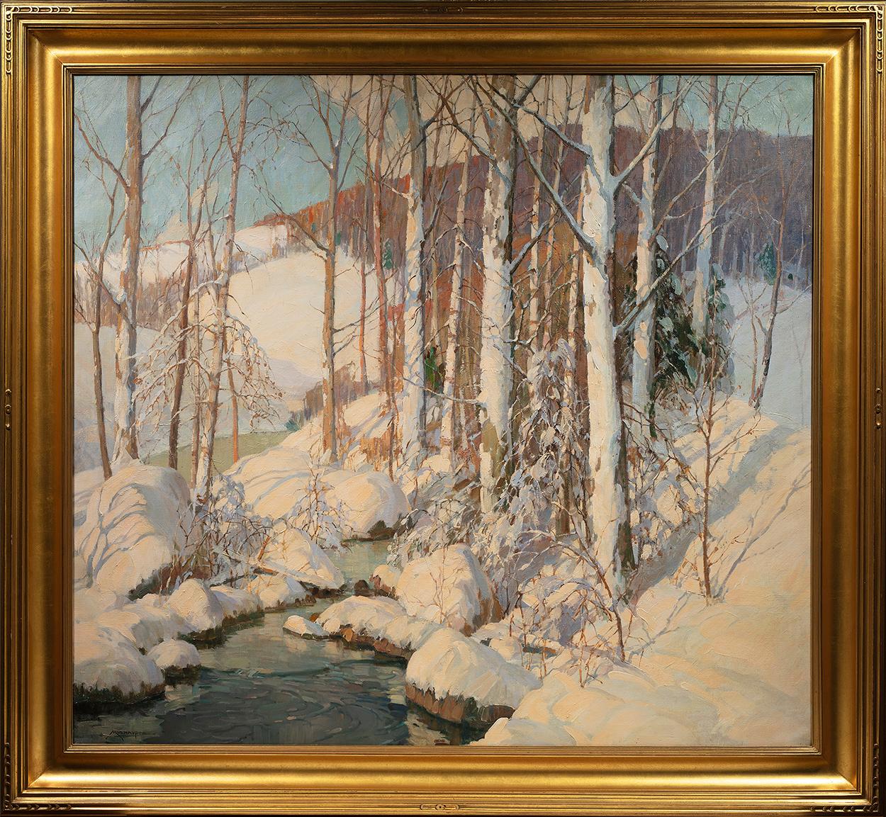 Winter Calm - Painting by Frederick J. Mulhaupt
