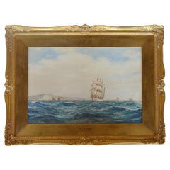 Frederick James Aldridge (1850-1933) British Water Color on Paper Gild Frame 