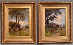 Oil Painting Pair by Frederick James Knowles