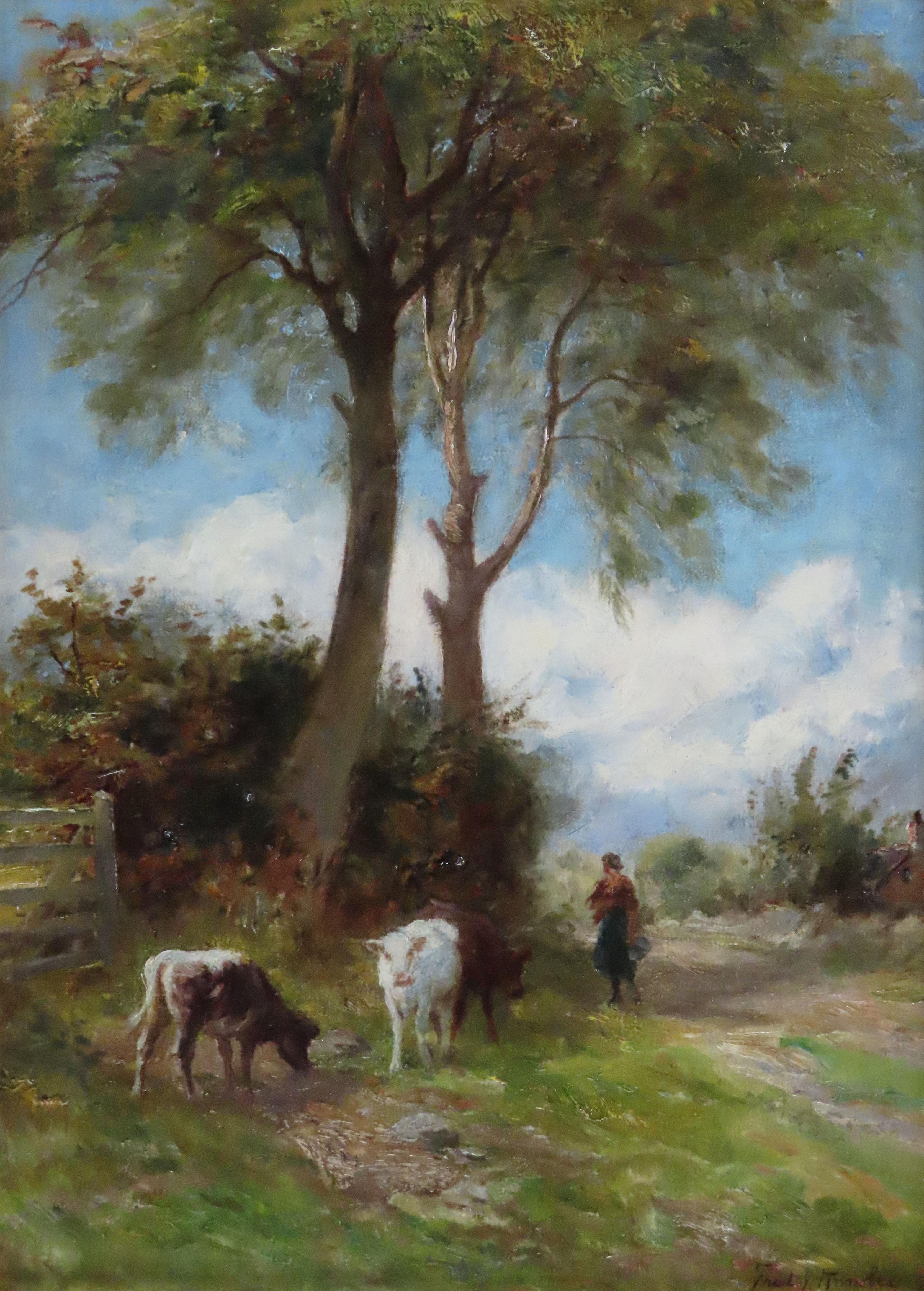 Frederick James Knowels 1874 - 1931
Manchester born painter who studied at the Cavendish School of Art in London. He exhibited at the Royal Academy, Liverpool, Manchester and Royal Cambrian Academy, member of the North British Academy. 

Both oil on