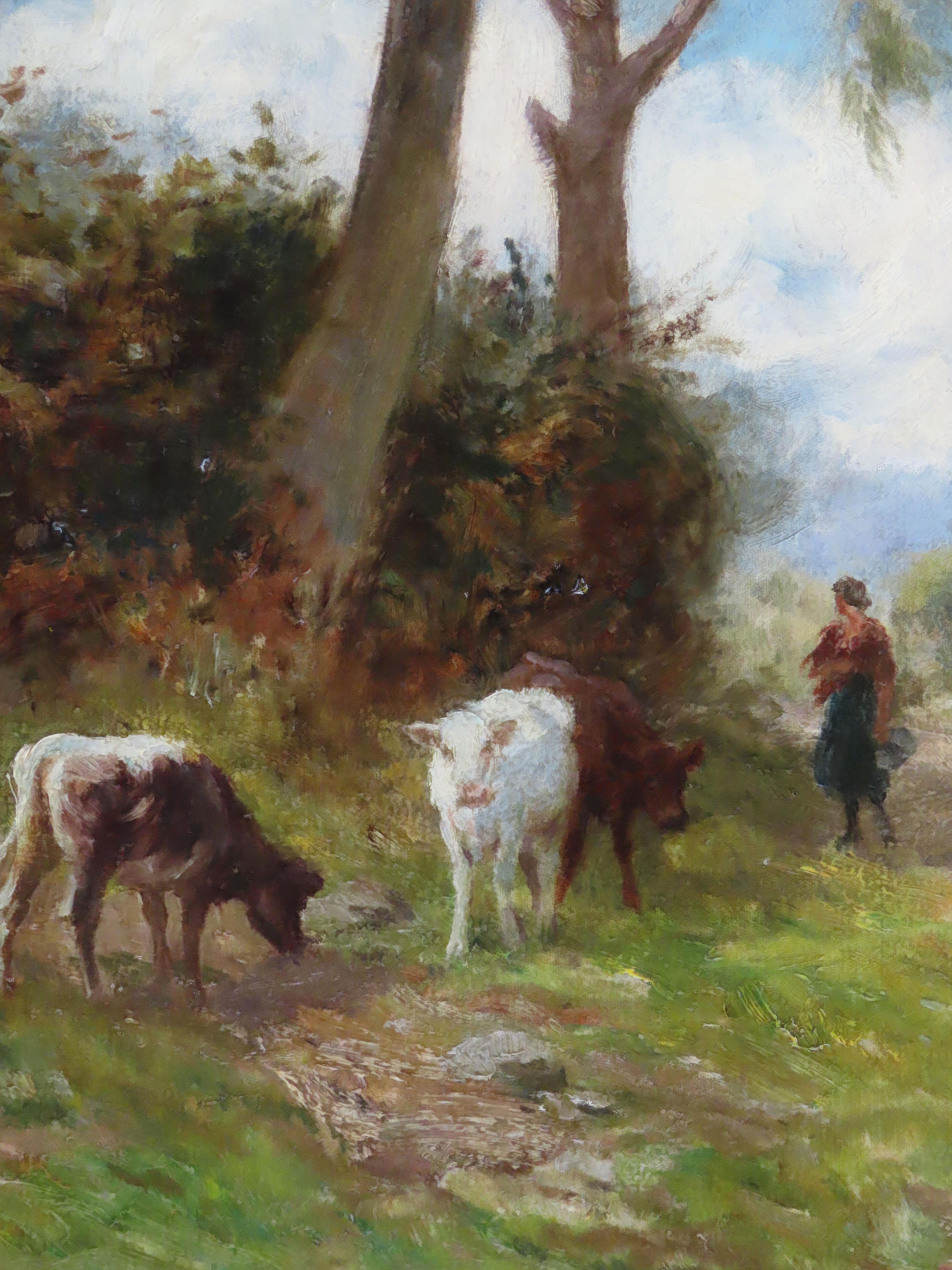 Pair of Oils on Canvas by F. J . Knowles 