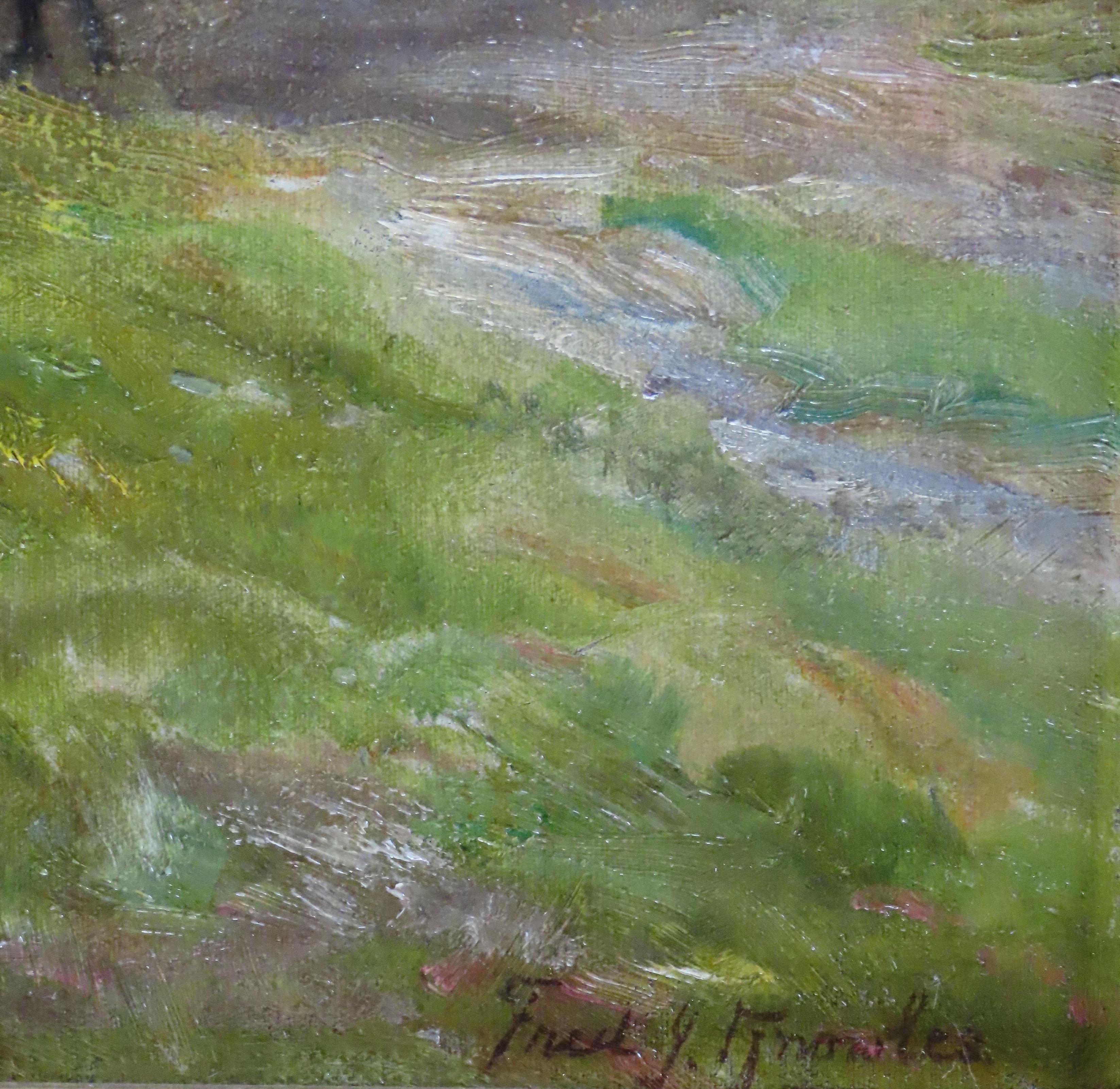 Pair of Oils on Canvas by F. J . Knowles 