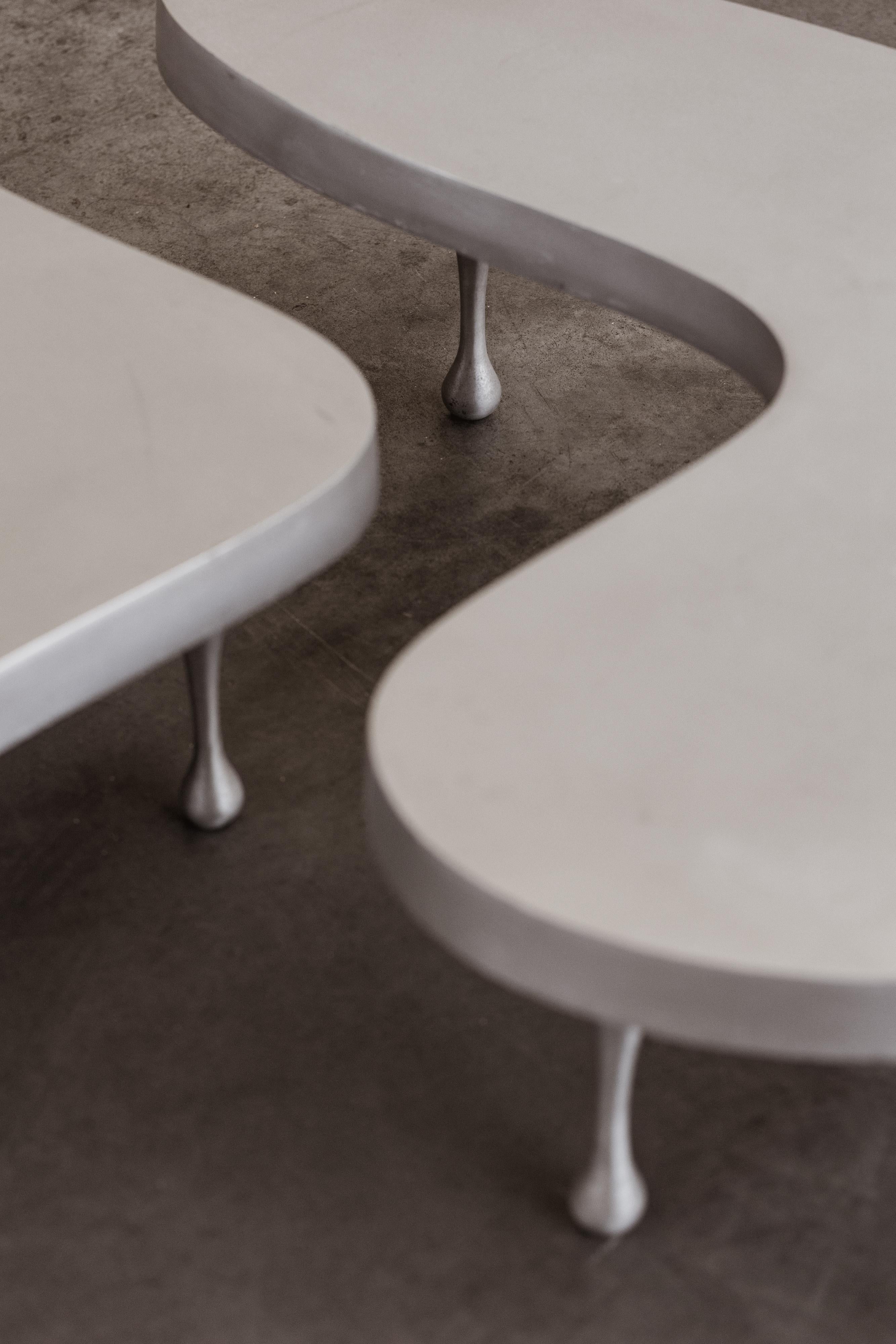 Métal Frederick John Kiesler Tables gigognes, 1935 en vente