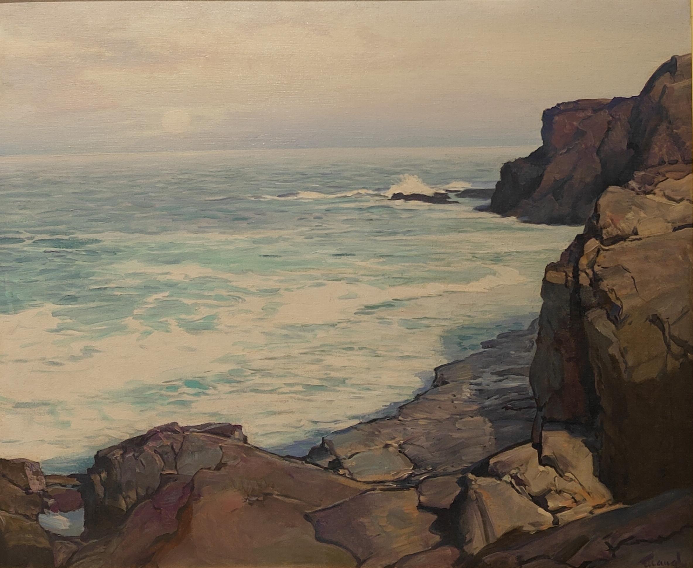 Frederick Judd Waugh
Luna Resucitada
Firmado abajo a la derecha, etiqueta de Grand Central Art Galleries Inc. en el verso
Óleo sobre tabla
25 x 30 pulgadas


Conocido principalmente como pintor marino. Las pinturas marinas de Waugh fueron acogidas