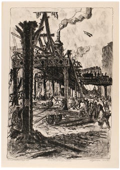 'The Sixth Avenue Spur, New York City '— American Expressionism