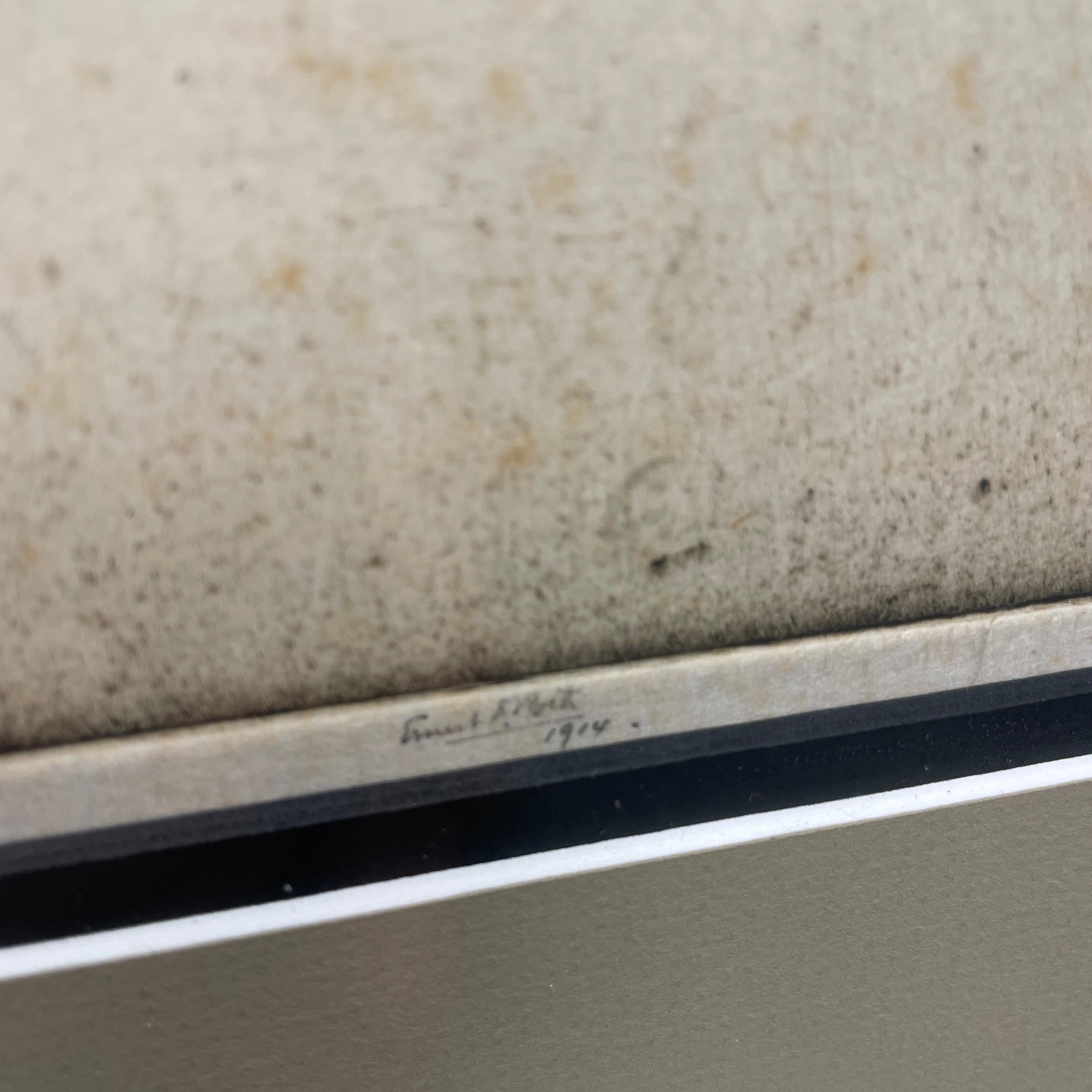 Early 20th Century Frederick Keppel Etching Mansion in Woods, Ernst D. Roth Artist Proof Signed For Sale