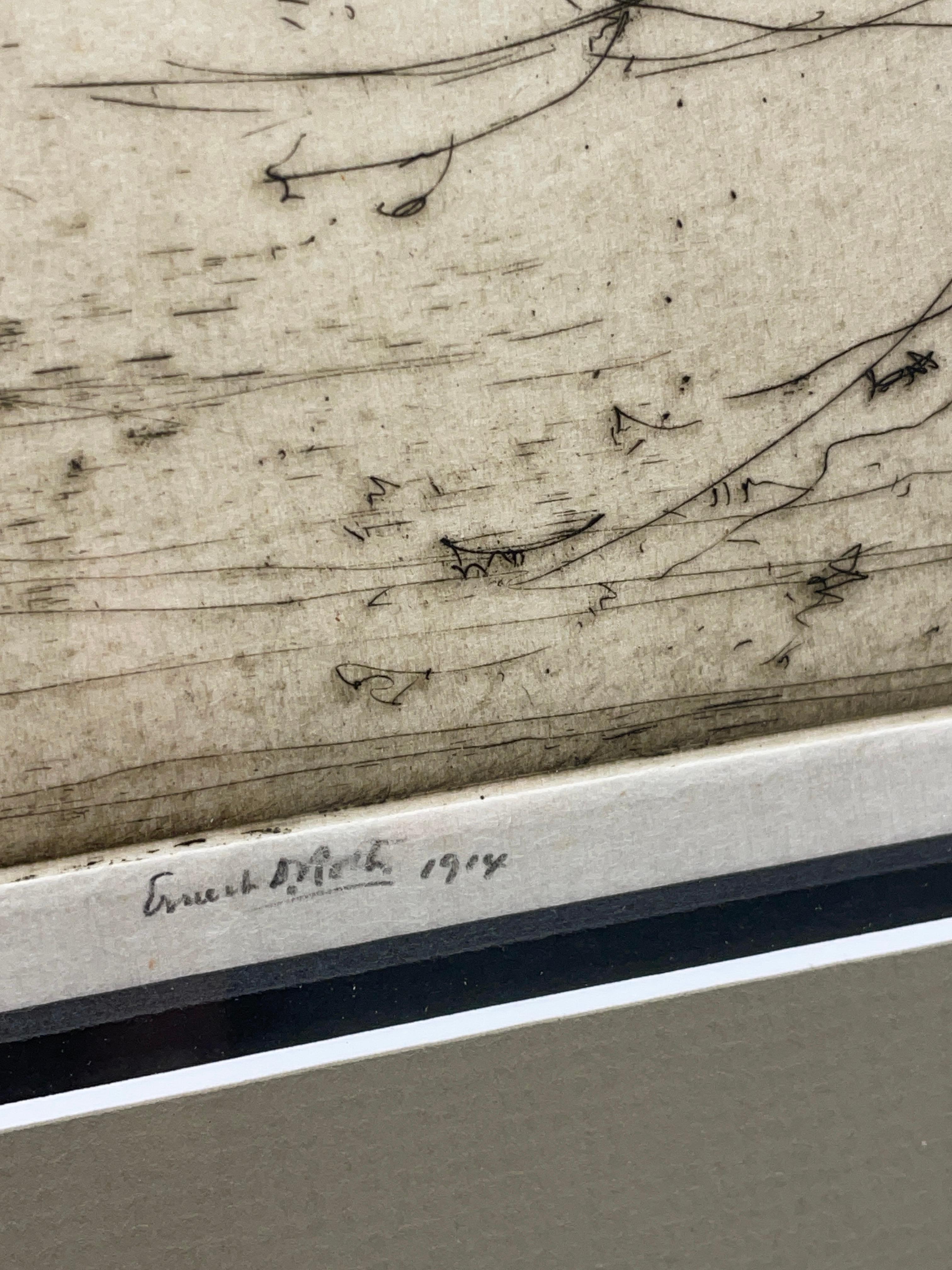 Paper Frederick Keppel Etching Mansion in Woods, Ernst D. Roth Artist Proof Signed For Sale